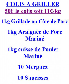 Colis à griller