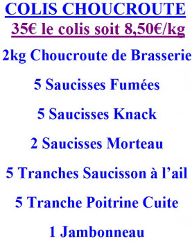 Colis choucroute
