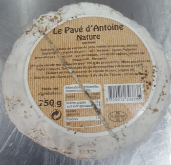 Pavé de saucisson nature