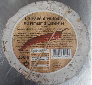 Pavé de saucisson au piment d'espelette