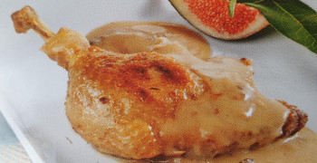 Cuisse de canard confite sauce poivre (maison)