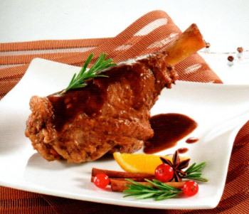 Souris d'agneau mijoté avec sa sauce (maison)