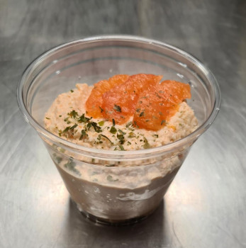 Verrine de crabe au pamplemousse (maison)