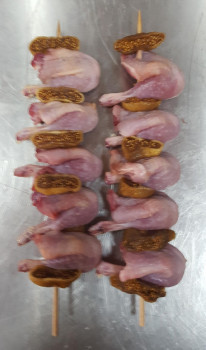 Brochette de caille figue