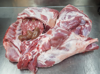 Demi agneau environ 10kg prix sur poids brut avec os